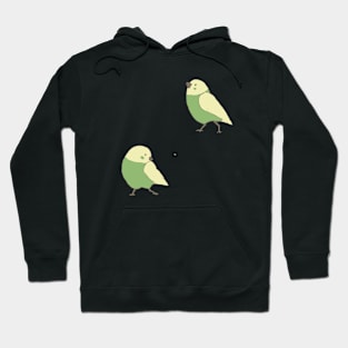 Two Birbs Pattern Hoodie